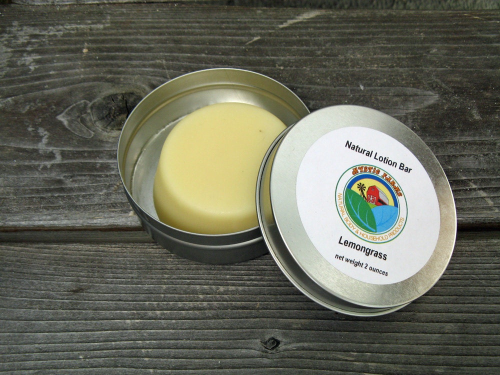 Lemongrass solid lotion bar