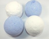 Set of four full size bath bombs - bath fizzies, bath fizzy, skin softening, mother's day, earth day, spa, party favor