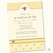 Bee Baby Shower Custom Printable Invitation