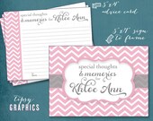 Fancy Chevron Advice & Well Wishes. Printable Cards. Any colors by Tipsy Graphics. Great for Recipe cards too Il_170x135