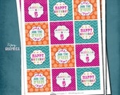 Join the Fun. Circus Party Circles by Tipsy Graphics. Printable File. Cupcake Toppers or Favor Tags Il_170x135