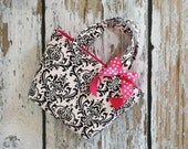 Black and White and Hot Pink Oh My.....Toddler Tote - Ready To Ship