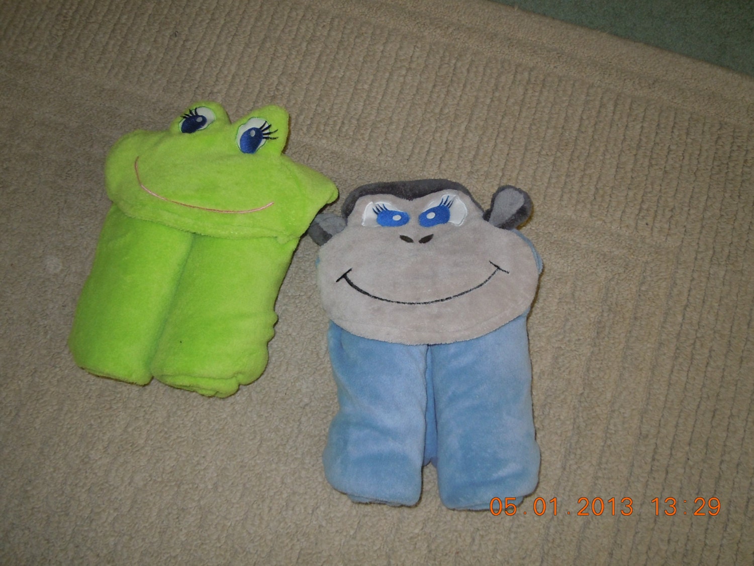 Froggy or Monkey blanket-towel