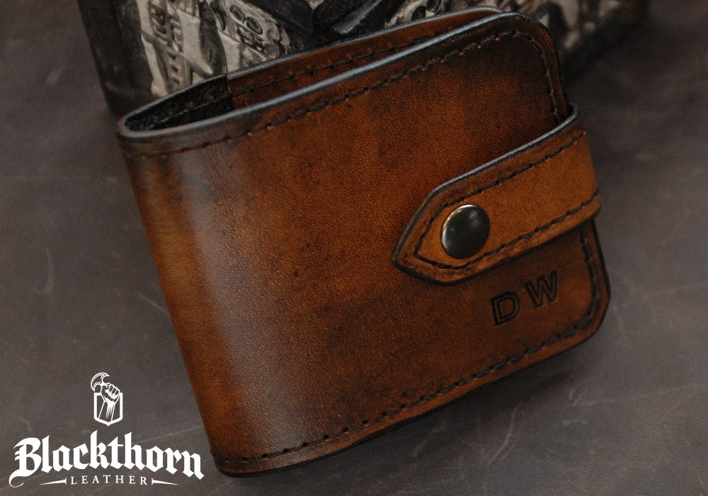 Premium Handmade Leather Bi-Fold Card Wallet