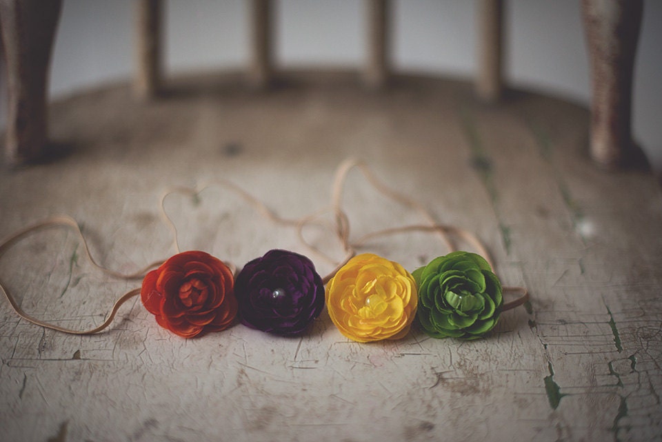 Ranunculus Headband Starter Set, Newborn size