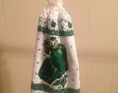 Kitchen Hang Towel made by Chloe's Oma - crochet green bell pepper