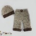 Download PDF crochet pattern s014 - Newborn ribbed beanie and pants
