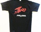 the cure T shirt screen print short sleeve  black