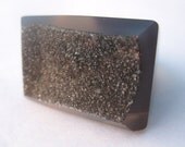 Super Sparkly Grey Geode Druzy Ring. Size 6.5