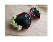 Put Me In A Movie - Lucky Scarlet Lolita Starlet Heart Shaped Sunglasses Sunnies Roses
