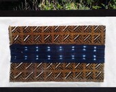 Bogolan ("Mud Cloth") framed 20 inch x 36 inch