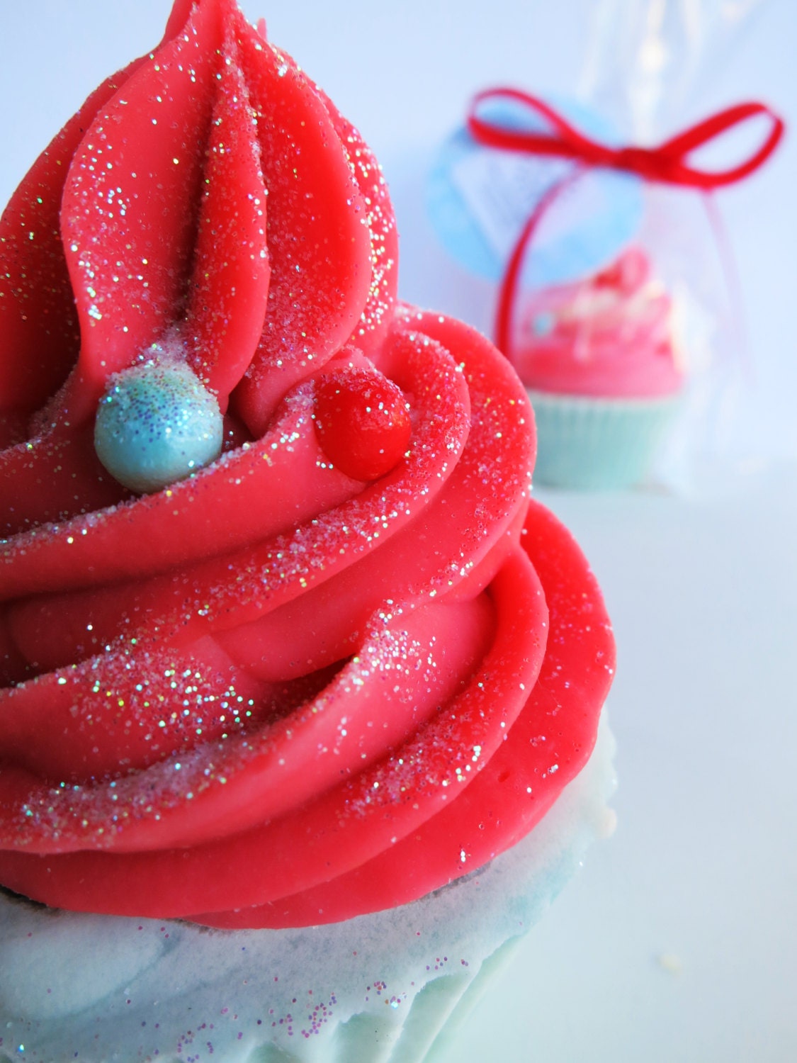 Peppermint Stick Cupcake Soap