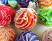 25 Custom Soap Cupcakes for party favors, wedding shower favors, birthday party, baby shower with personalized labels