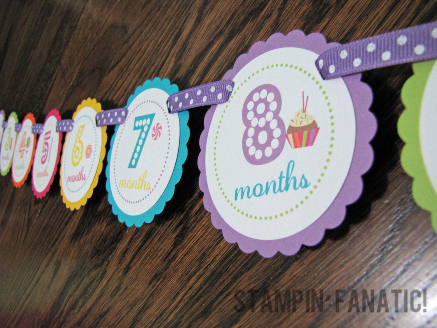 CandyLand Collection: Just Born/0-12 Mos Banner for hanging monthly pictures. First Birthday Sweets. Candy. Candy Land. Il_170x135