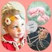 Felt Flower Headband - Bunting Garland Headband, Photography Props