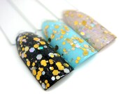 Glitter nail polish - "Touch Of Vintage" gold and silver glitter-  LAST BOTTLES