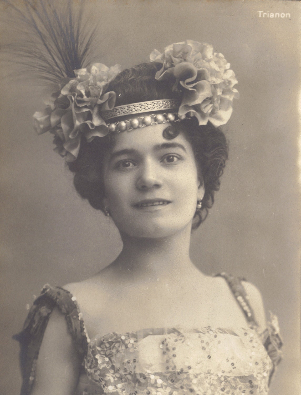 French Artiste Mlle. Champin at the Trianon, circa 1900
