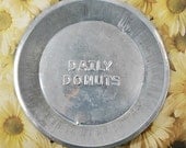Vintage Daily Donuts Pie Pan Aluminum Deep Dish Pie Tin
