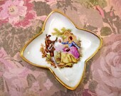Small Limoges Porcelain Dish Fragonard Transferware