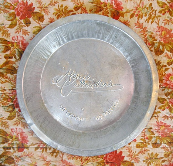 Vintage Marie Callender's Pie Pan in Aluminum