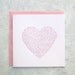 Letterpress Anniversary/Valentine - Poetry Heart (White)