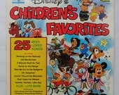 Walt Disney's "Children's Favorites Volume I" Vinyl Album (1979) - Very Good Condition
