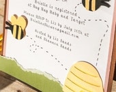 Bumble Bee Theme Baby Shower Invitation
