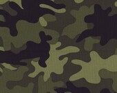 Ezekial Maternity Delivery Gown in Green Black Brown Camo Camouflage with Hot Pink Lining and Sash by Mommy Moxie