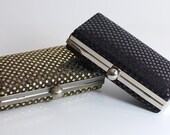 Personalized Bridesmaid Gift Minaudiere Box Clutch in Glitz & Glam Sequin Dot in your choice of colors