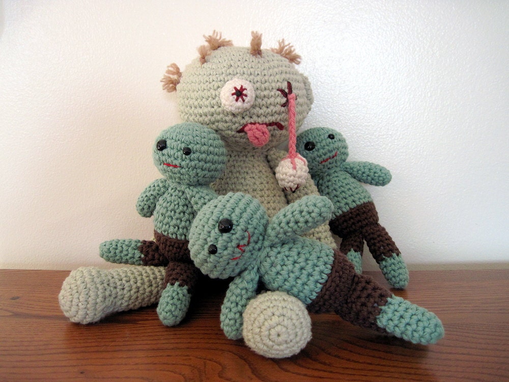 Crocheted Chibi Zombie