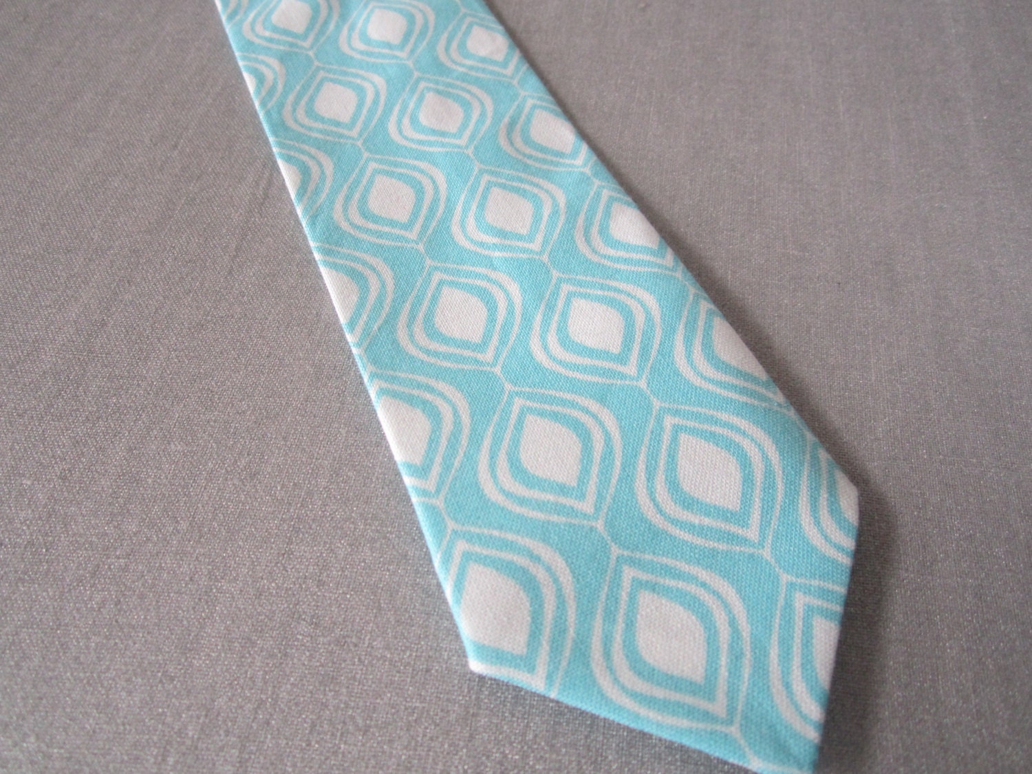 Boys Aqua Tie, Pretied, in Water Drop
