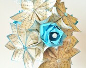 A dozen "I Love You's" - 12 paper flowers and roses, one of a kind gifts for her, 1st anniversary bouquet, butterfly origami, made to order