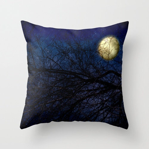 Throw Pillow Cover Blue Moon photography