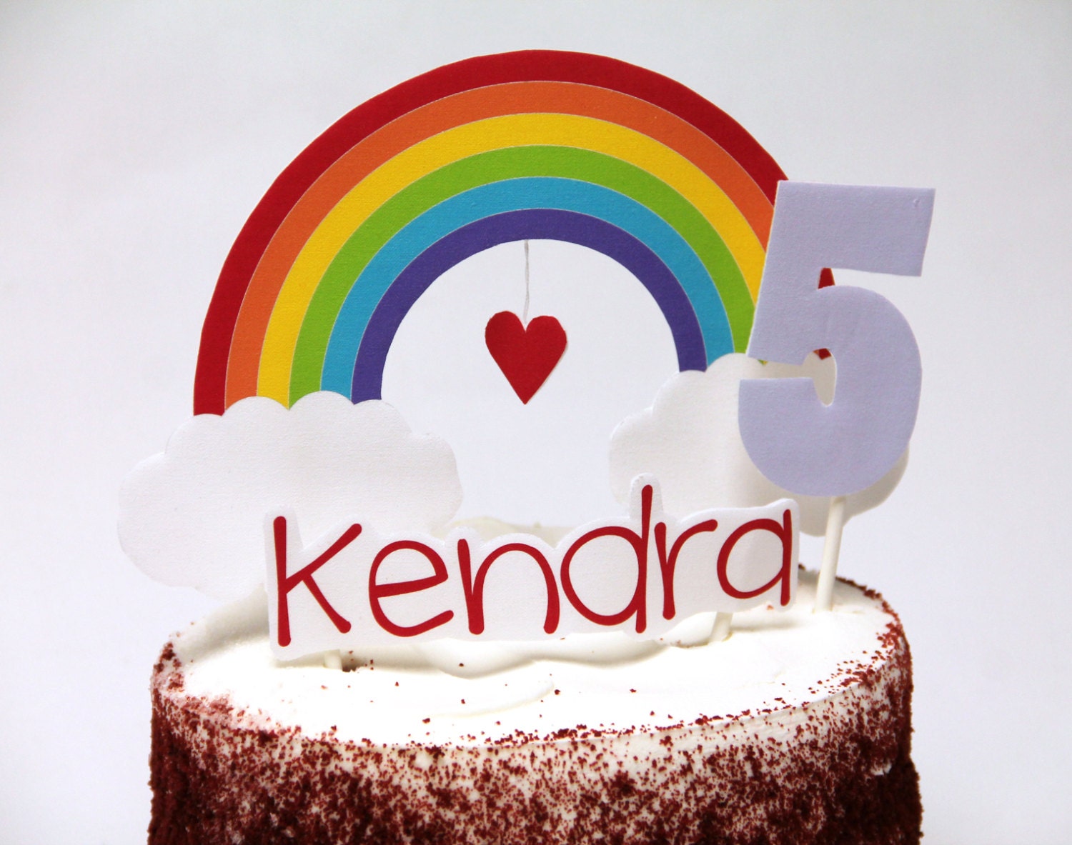 Rainbow Love - Cake Topper or Specialty Table Centerpiece Il_570xn