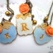 Bridesmaid Necklaces - Rhapsody in Blue - Blue and Melon -  Set of 3