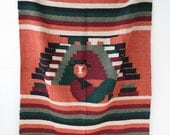 SALE Mexican Woven Figure Textile