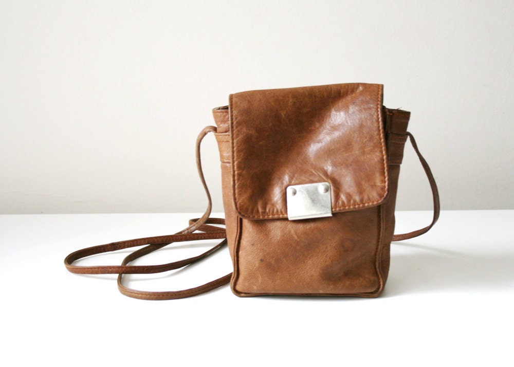 Magnetic Snap Leather Pouch