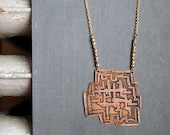 brutalist necklace