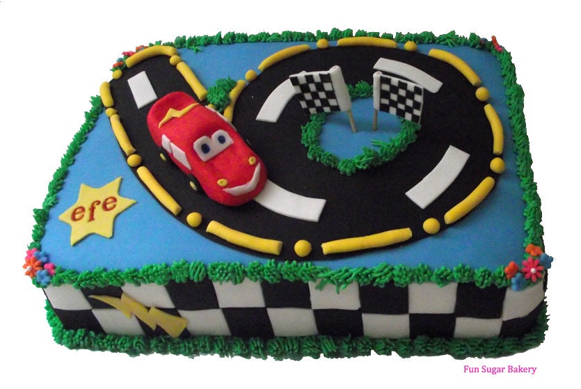 McQueen Birthdays Cake, Cars Movie cake