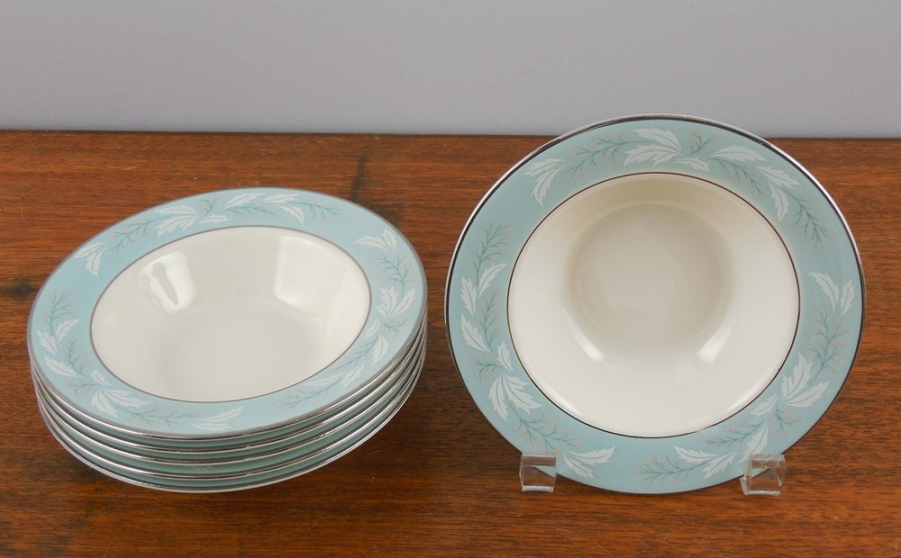 6 Homer Laughlin Romance Fruit Bowls Eggshell China