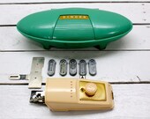 Retro Teal Singer Buttonholer Kit-Sewing Supplies