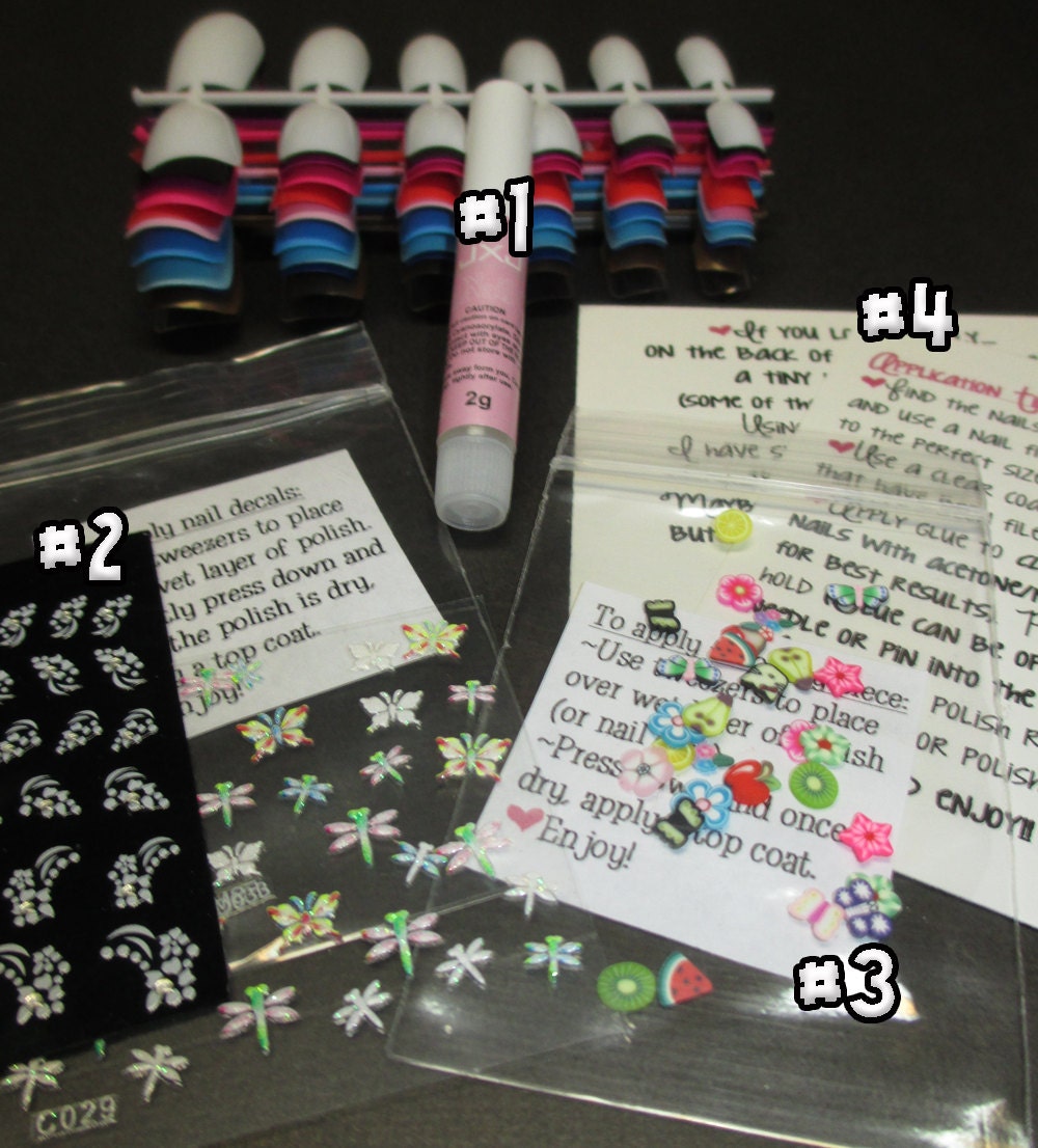 im-Mature Cartoon Boner Fake Nails Silly Penis Bachelorette Nail Art 12pcs - Glue and Adhesive Tabs incl. - FREE Gift