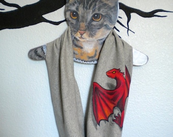 Game of Thrones Infinity Scarf Daenerys Red Dragon