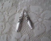 Spoon Earrings  - Spoon Jewelry - Antique Spoons - Vintage - "White Orchid" by Community, 1953