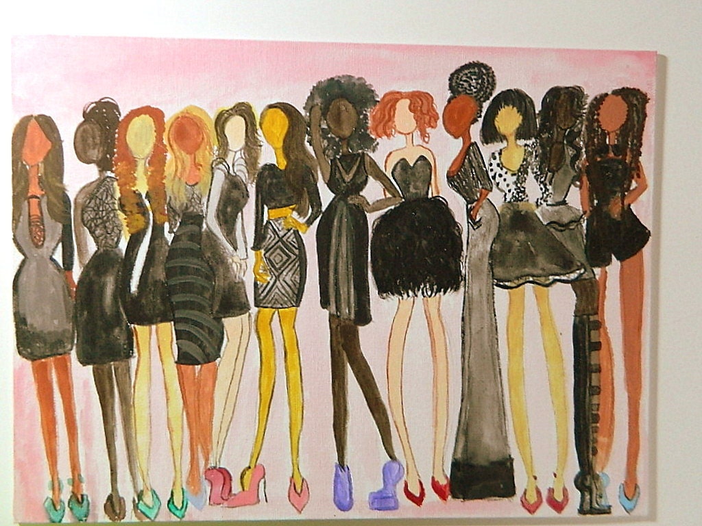 Fashion Illustration Prints, Fashion Art, All Black Everything