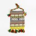 folk woven pattern tote