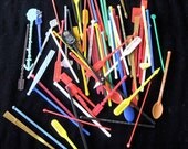 Stir Cocktail Stick Collection BARWARE VINTAGE Promo Original Lot  Approx 70 Jack Dempsey Casinos