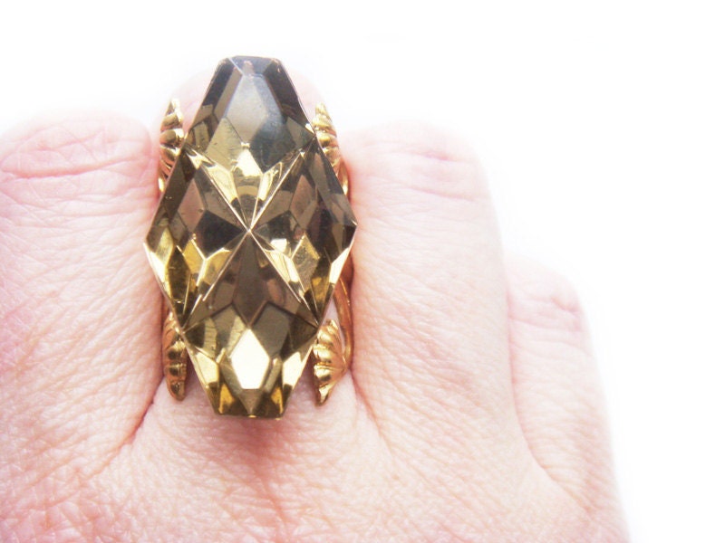 The Marie Antoinette Ring No 3 Smoky Black Diamond
