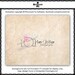 Custom Premade Logo Design - sketch hand drawn dandelions camera logo photography business logo boutique by princess mi logo1132-17
