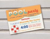 Digital Pool Party Invitation